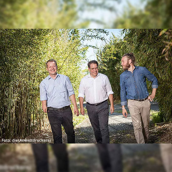 Vierglück Partner - Das Team der Umweltdruckerei