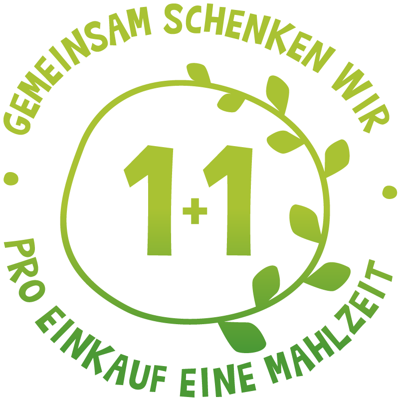 Logo Gemeinsam schenken wir pro Einkauf eine Mahlzeit