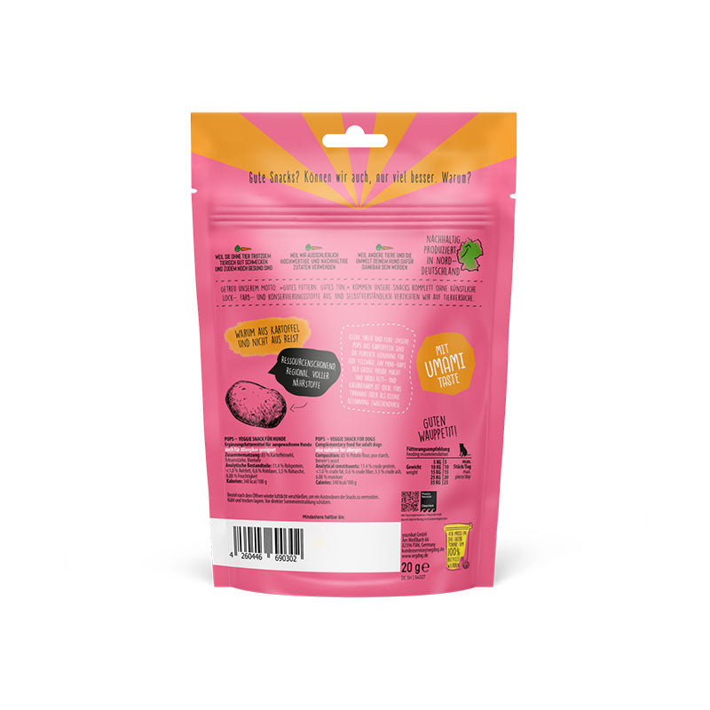 VEGDOG POPS - fettarmer Hundesnack