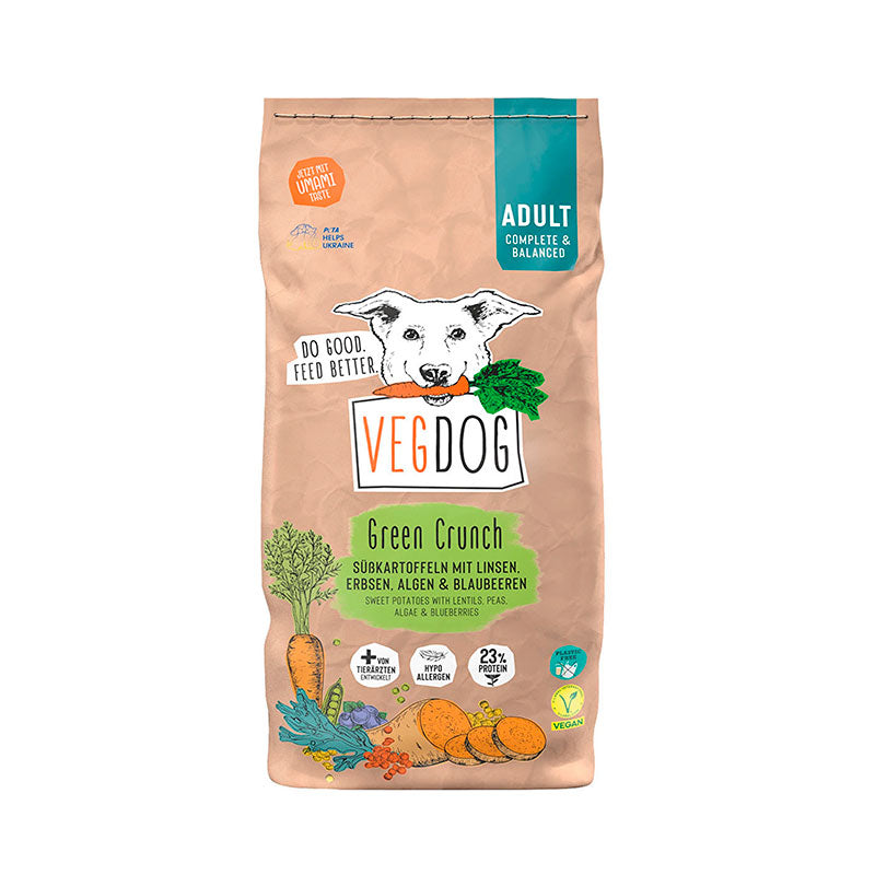 VEGDOG GREEN CRUNCH - Alleinnahrung für Hunde