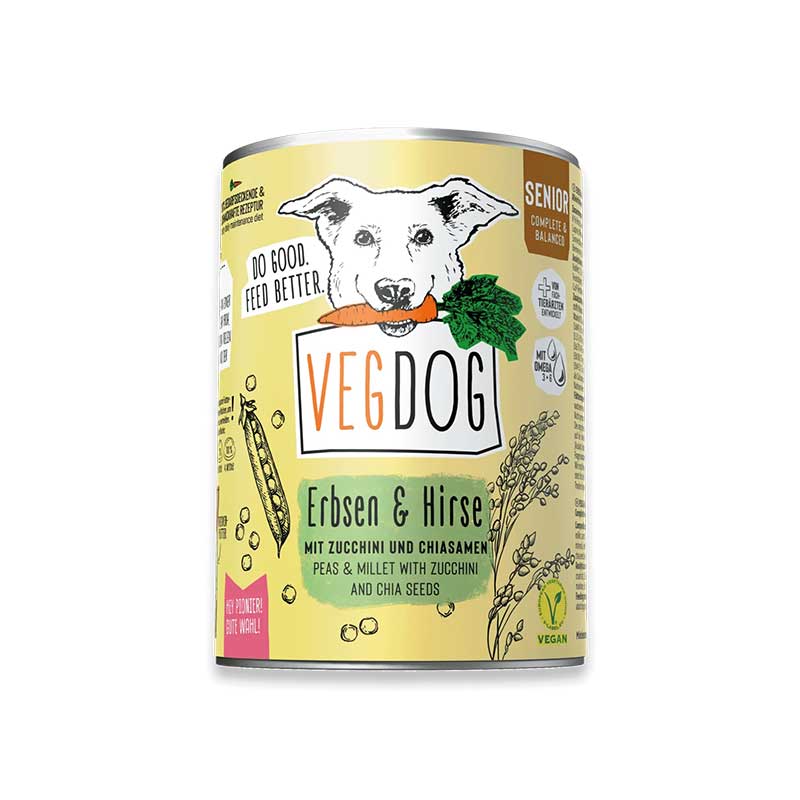 VEGDOG SENIOR ERBSEN & HIRSE