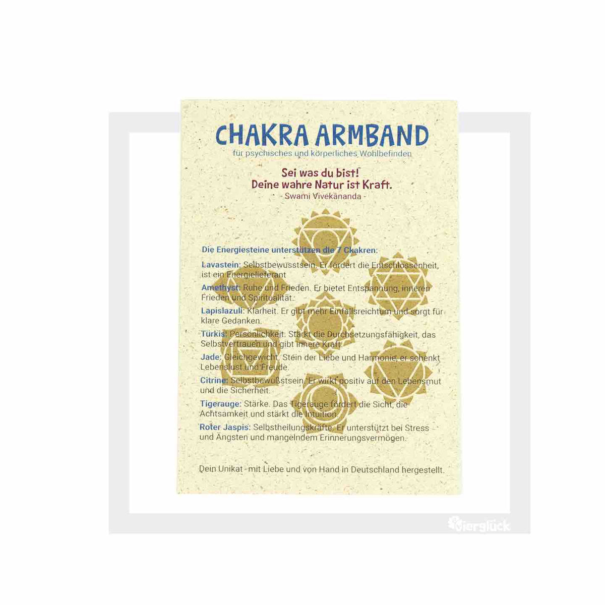 Vierglück Chakra Armband