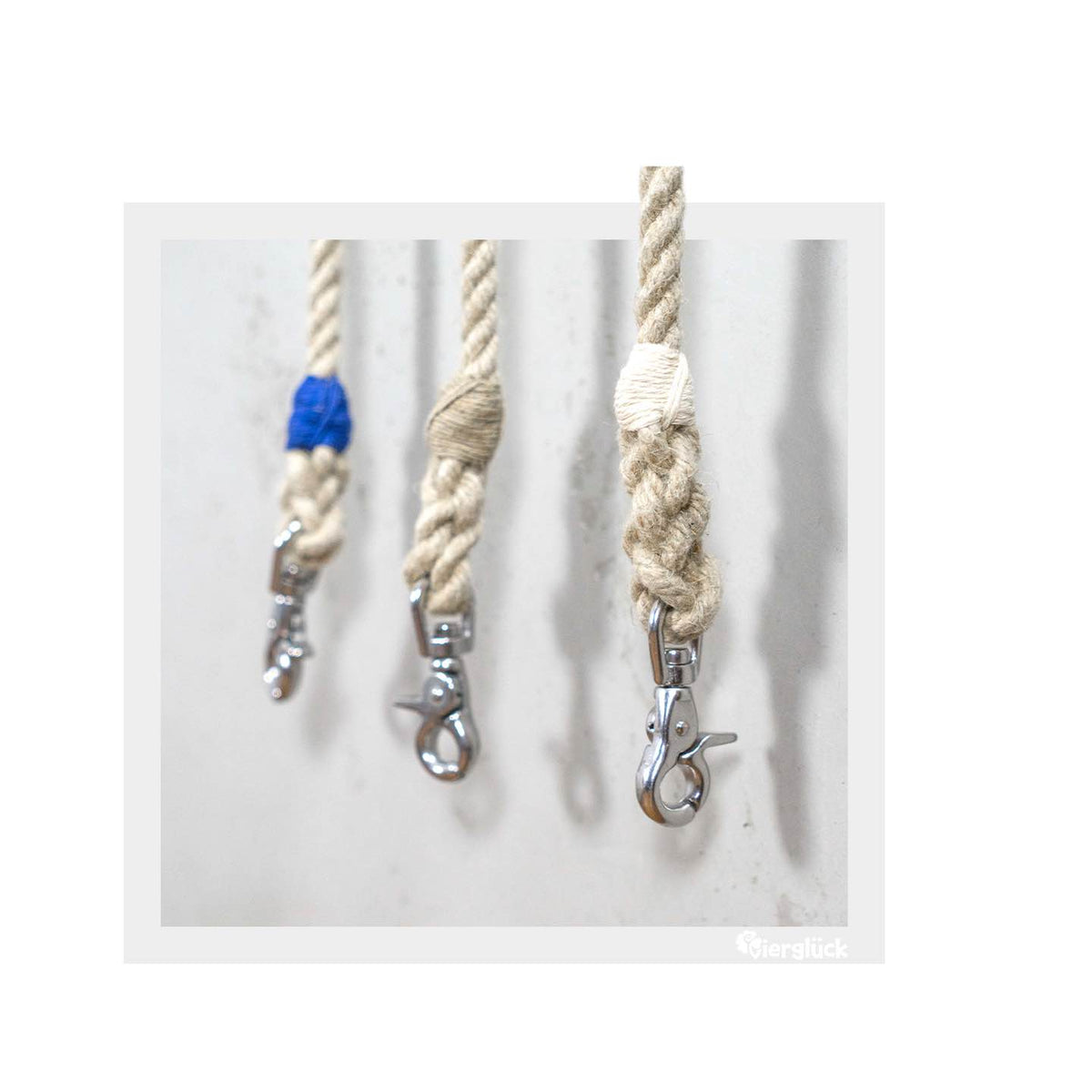 Vierglück Hundeleine Hanftau