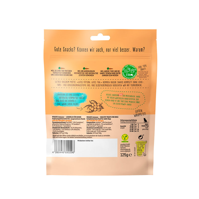 VEGDOG VEGGIES immune - Veganer Hundesnack