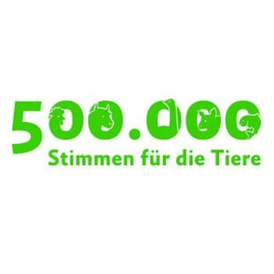 500.000 Stimmen für die Tiere Logo