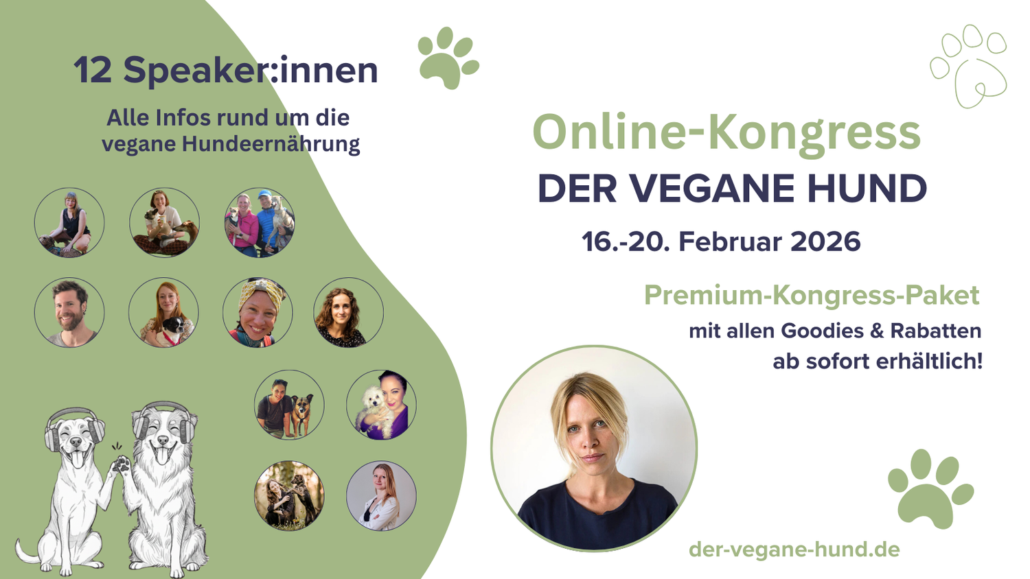 Tierlieb ohne Tierleid? Sei dabei beim Online-Kongress „DER VEGANE HUND“ 2026!