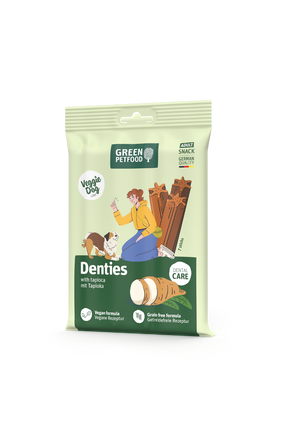 Green Petfood VeggieDog DENTIES with Topika