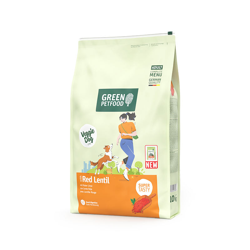 Green Petfood VeggieDog with Red Lentil  - 99,99% Vegan