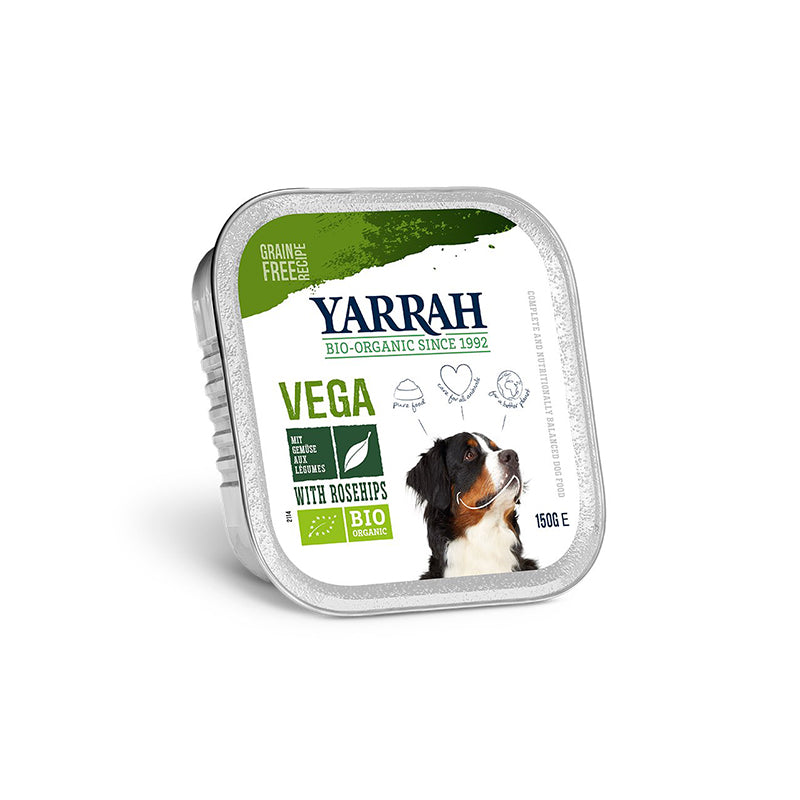 Yarrah Bio-Hundefutter Bröckchen Vega mit Hagebutten